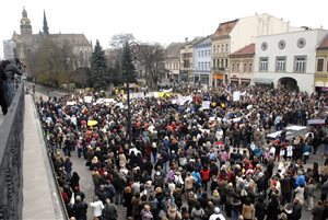 Protestný míting v Košiciach 26.11.2012