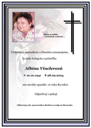 Smútočné oznámenie