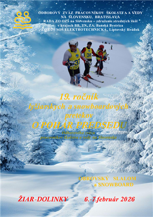 19. ročník lyžiarskych a snowboardových pretekov o pohár predsedu zväzu 