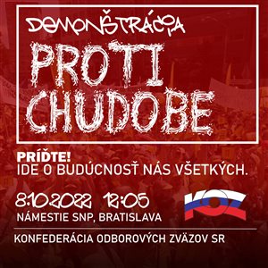 KOZ SR: demonštrácia Proti Chudobe