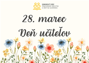 28. marec Deň učiteľov