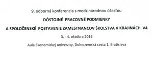 9. odborná konferencia s medzinárodnou účasťou