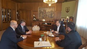 Stretnutie s predsedom Národnej rady SR Andrejom Dankom
