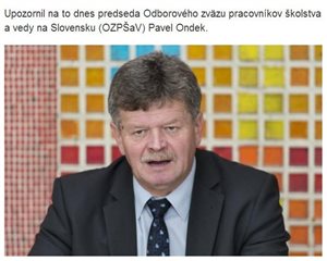 Hrozí, že platy pedagógom v materských školách či ZUŠ sa nezvýšia