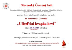 Učiteľská kvapka krvi